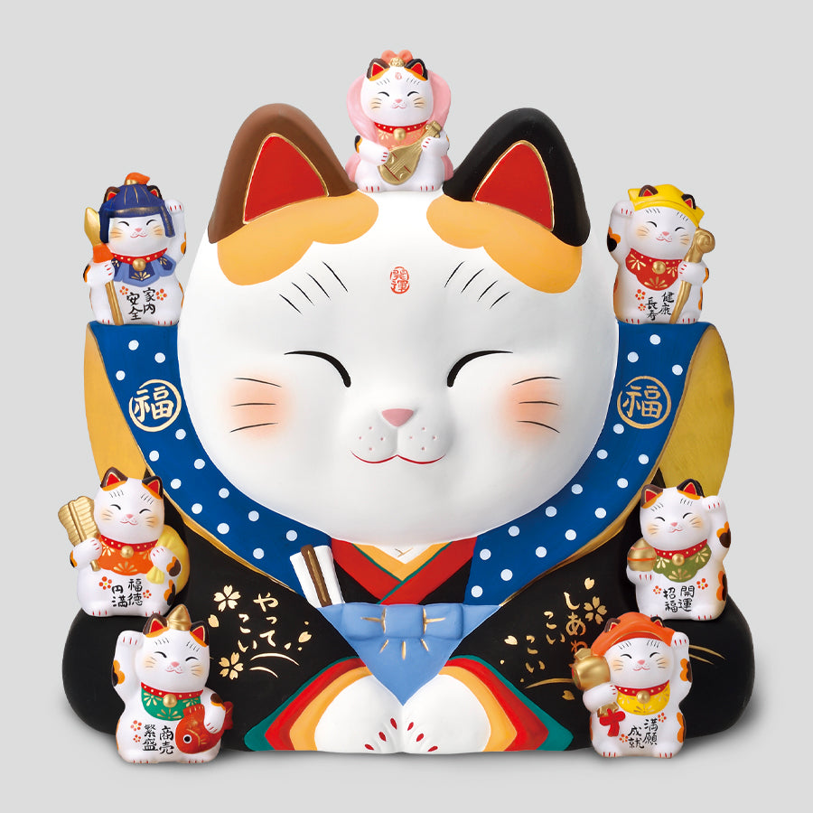 薬師窯 七福神招き猫 7656_b79d52e3-9409-4570-b160-