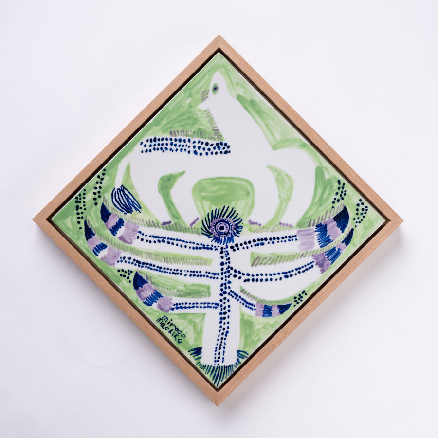 ミロコマチコ 直筆陶板画「木の大地」 – 中外陶園オンラインストア