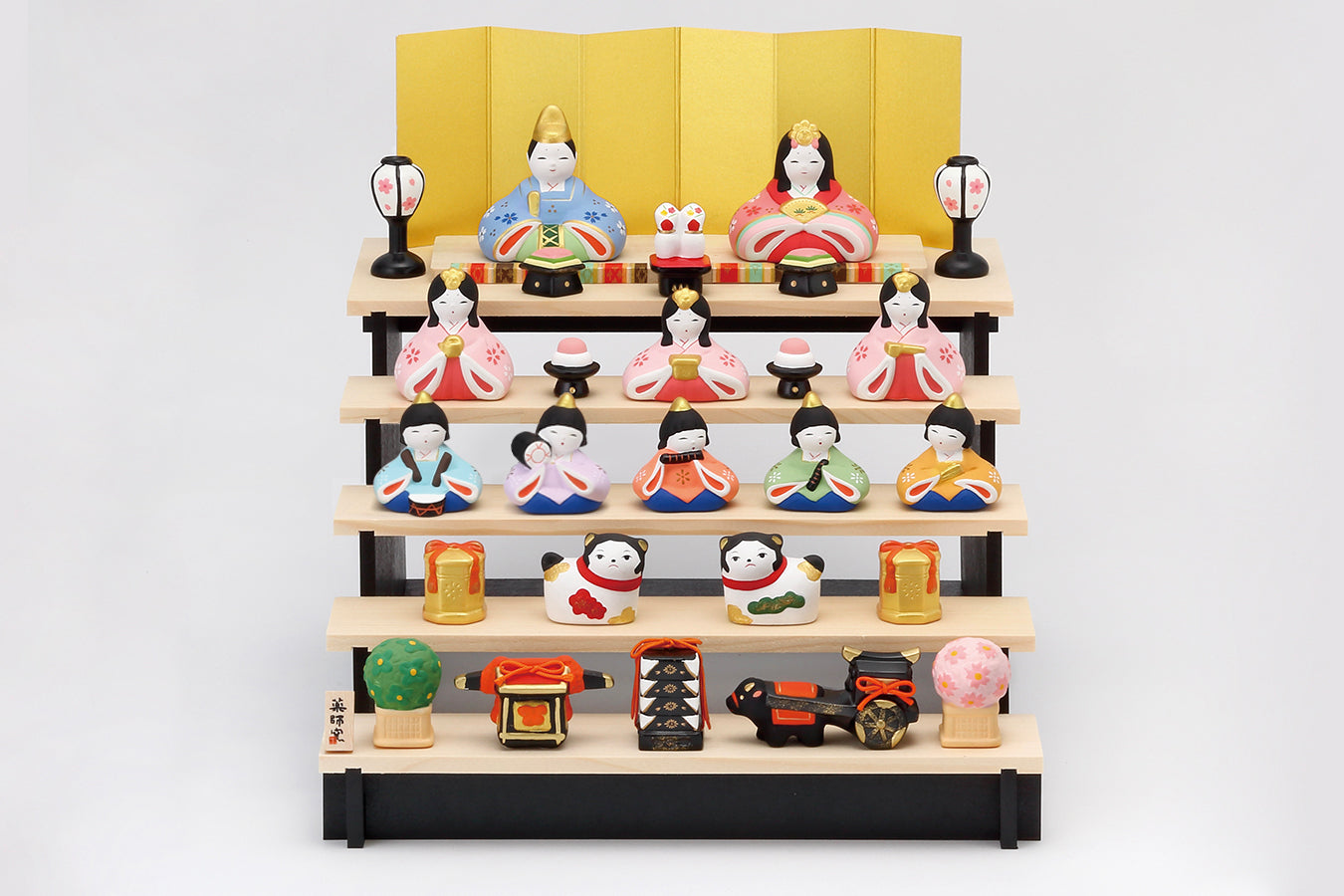 錦彩さくら雛(組み立て式五段飾り) – 中外陶園オンラインストア