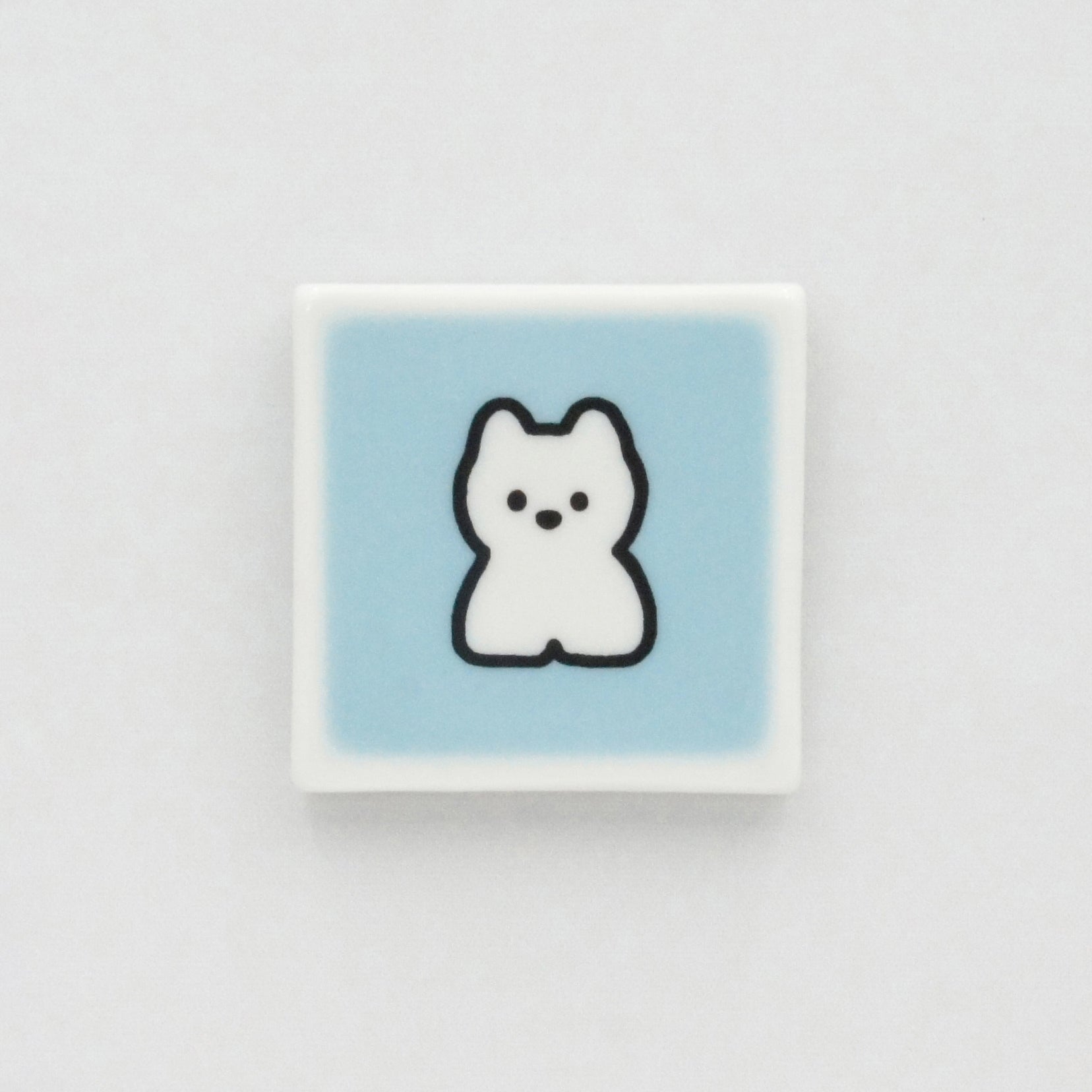 てらおかなつみ 瀬戸焼のねこの置物(茶白) てらおかなつみ 瀬戸焼のねこの置物(茶白) – 中外陶園オンライン