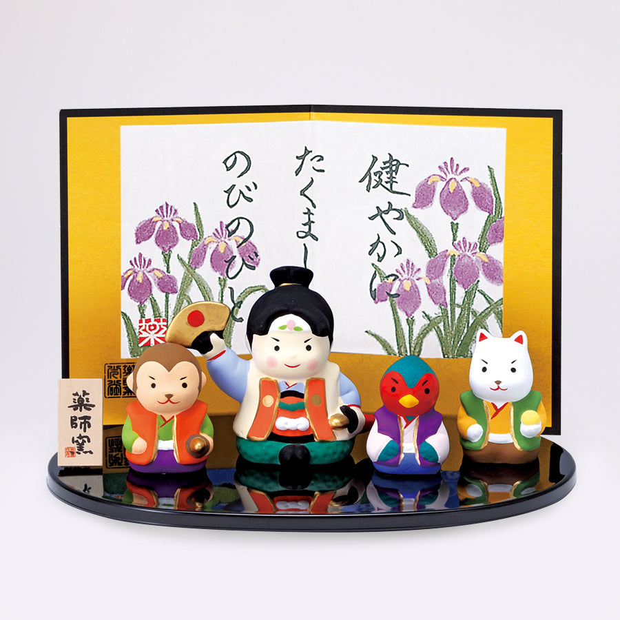 三太郎豪華にぎやか飾り 錦彩桃太郎飾り – 中外陶園オンラインストア