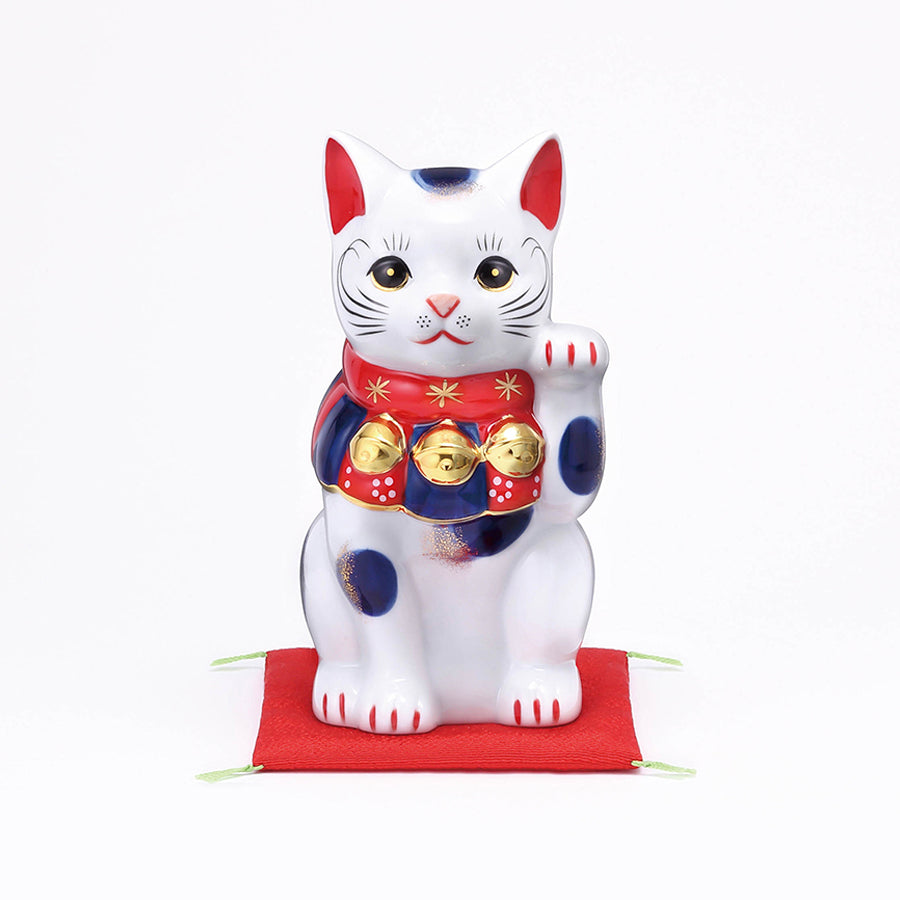 染錦招き猫(6.5号) – 中外陶園オンラインストア
