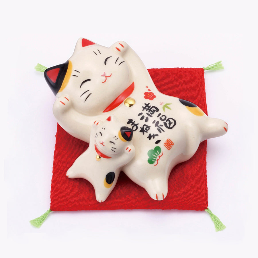 招き猫 親子 陶器 置物 楽天市場】招き猫 おしゃれ 置物 オブジェ 陶磁器 かわいい ネコ