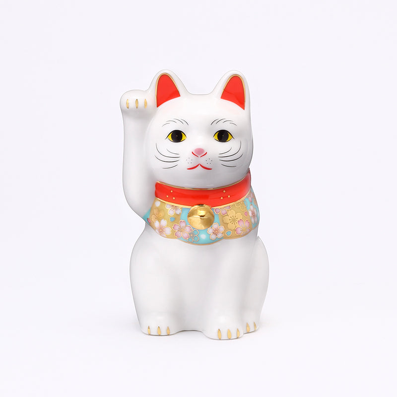 桜づくし招き猫(白･小)