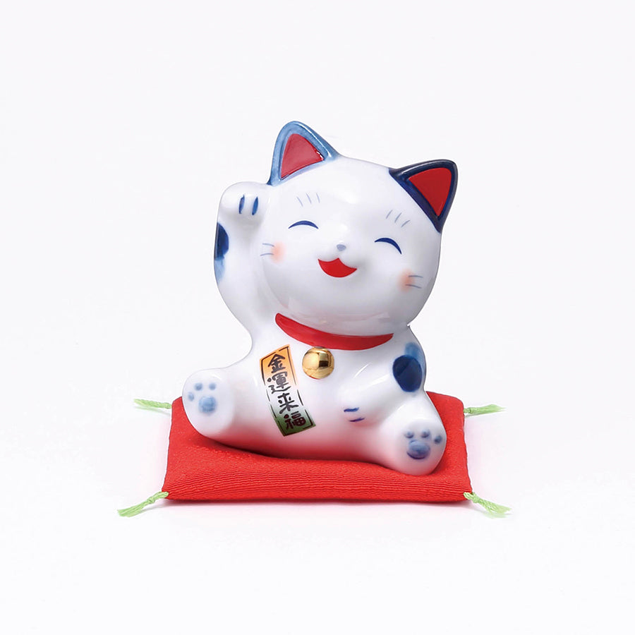 染錦福まねき猫(右手) – 中外陶園オンラインストア