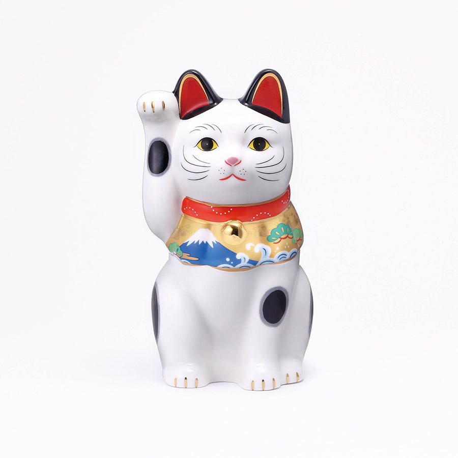 吉祥づくし招き猫(白・中) – 中外陶園オンラインストア