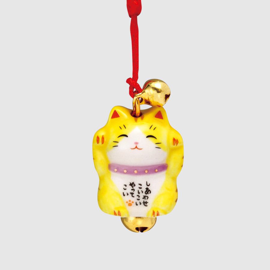 彩絵まめ福招き猫ねつけ(とら) – 中外陶園オンラインストア