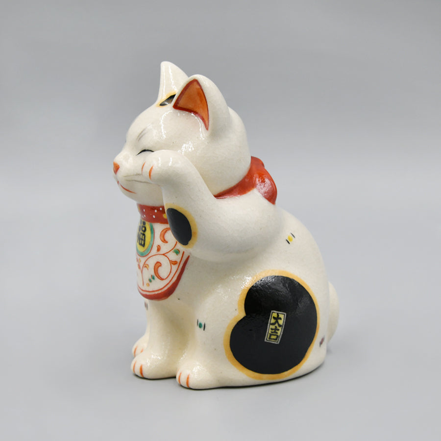 万福唐草 招き猫　ペア 招き猫 左右ペアセット 唐草 | 春日部張子人形なら招き猫本舗 玩古庵