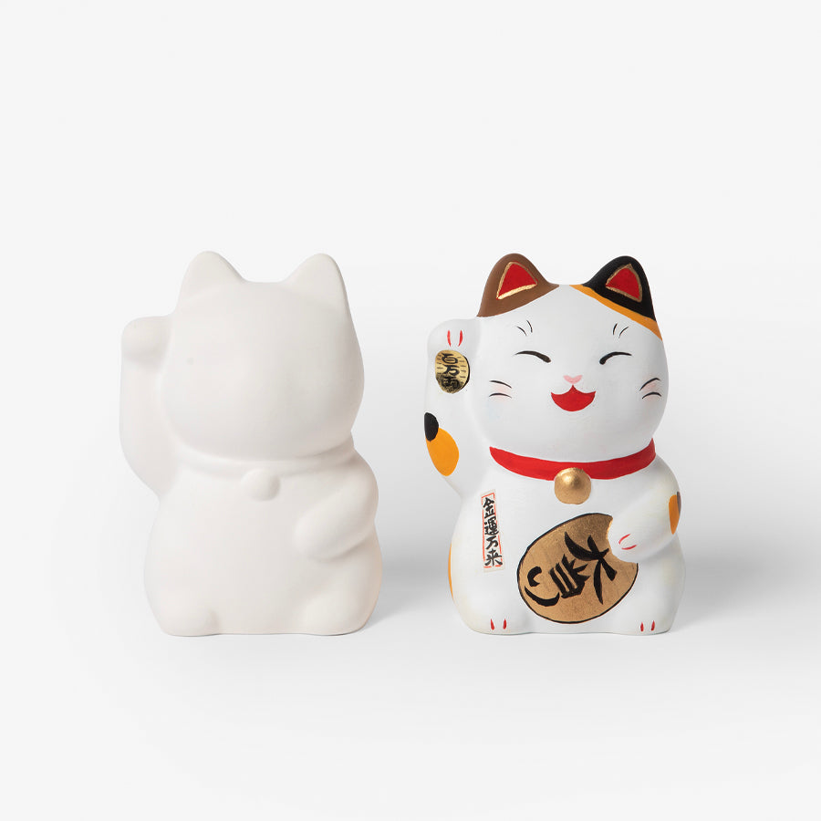 左手あげ　招き猫　貯金箱　縁起物 楽天市場】招き猫 貯金箱 開運 金運 風水 ラッキーカラー カラー
