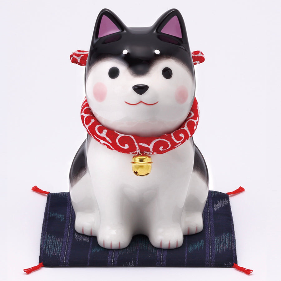 わんこ日和お座り黒柴(大) – 中外陶園オンラインストア